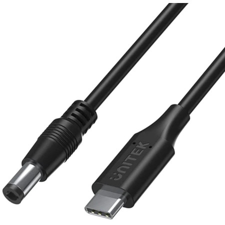 OUTLET_1: Unitek Kabel zasilający do laptopa 65W USB-C - DC5,5mm (OUTLET)