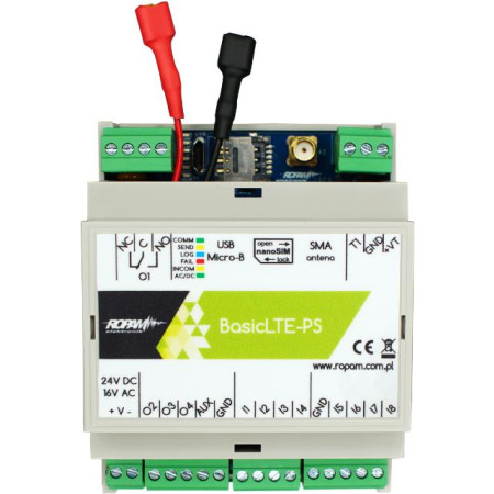 ROPAM Basic4G-PS-D4M  moduł powiadomienia i sterowania LTE (2G/4G)