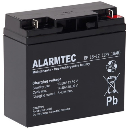 OUTLET_2: Akumulator AGM ALARMTEC serii BP 12V 18Ah (OUTLET)