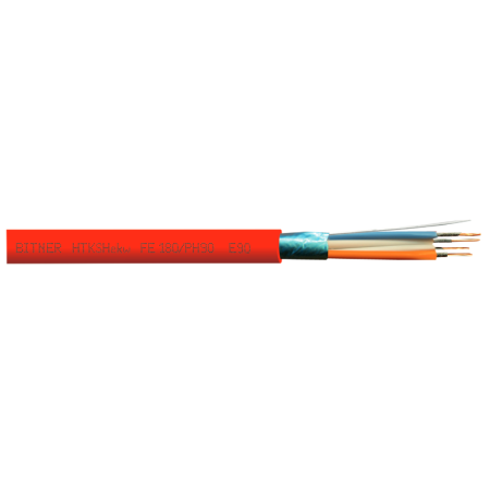 KABEL SYGNALIZACJI PPOŻ OGNIOODPORNY BITNER HTKSHekw PH90 2x2x1,0 - 100m