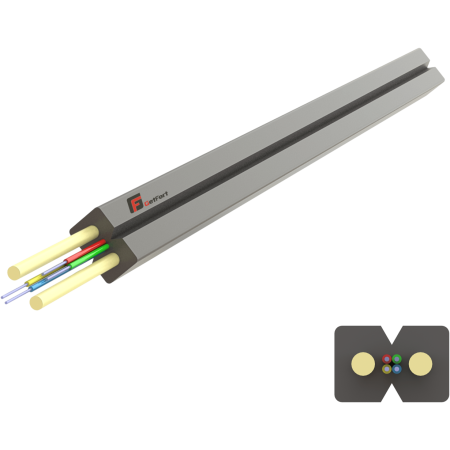 Kabel światłowodowy GETFORT FRP 2J LSOH (Indoor FTTH) 1m