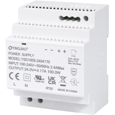 ZASILACZ IMPULSOWY NA SZYNĘ DIN YINGJIAO YSD100S-2403830 24V/92W/3,83A