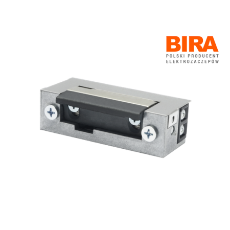 Elektrozaczep BIRA symetryczny ES1-006 12V DC niskoprądowy z pamięcią wewnętrzną