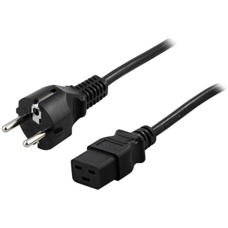 KABEL ZASILAJĄCY (SERWEROWY) CEE 7/7 IEC 320 C19 16A 1.8M PROSTY VDE PowerWalker