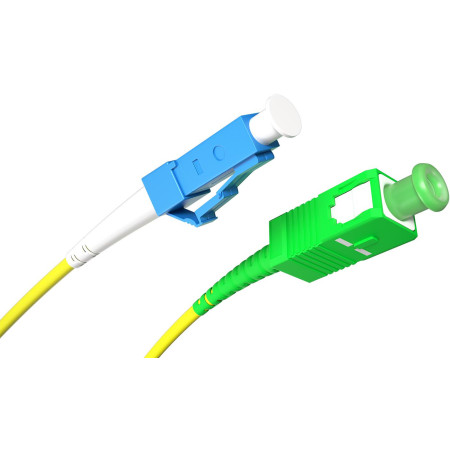 PATCHCORD ŚWIATŁOWODOWY SM 5M SIMPLEX 9/125, SC/APC-LC/UPC 3MM