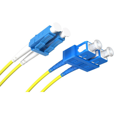 PATCHCORD ŚWIATŁOWODOWY SM SC/UPC-LC/UPC DUPLEX 10m