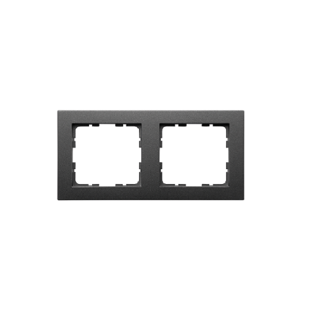 GVS Ramka 2-polowa grafit mat. System 55 do sensorów KNX