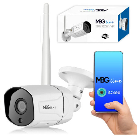 Zewnętrzna kamera IP H265 P2P Full HD METAL WIFI MBG200DW