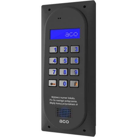 ACO CDNP6ACCS ST CENTRALA DOMOFONOWA grzałka LCD. RFID SLAVE