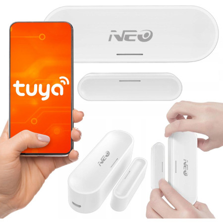 NEO Kontaktron Zigbee, czujnik wejścia Tuya NAS-DS07B