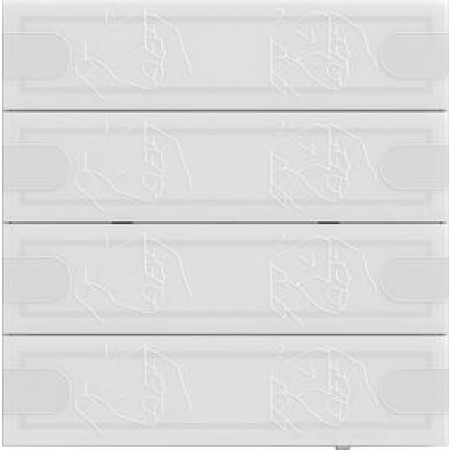 GIRA czujnik przyciskowy 4 Komfort 4x KNX TS4 białe 5004003