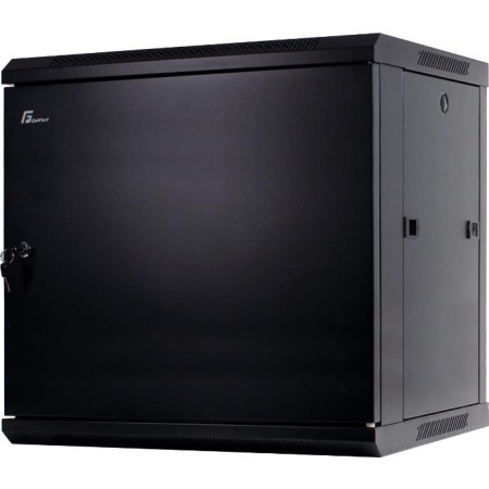 SZAFA RACK GETFORT 19 CALI 12U 600X450 WISZĄCA DRZWI STALOWE