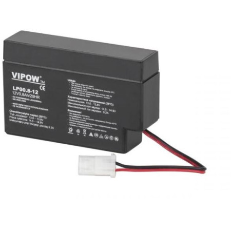 Akumulator AGM VIPOV 12V 0.8Ah (terminal AMP) "żelowy"
