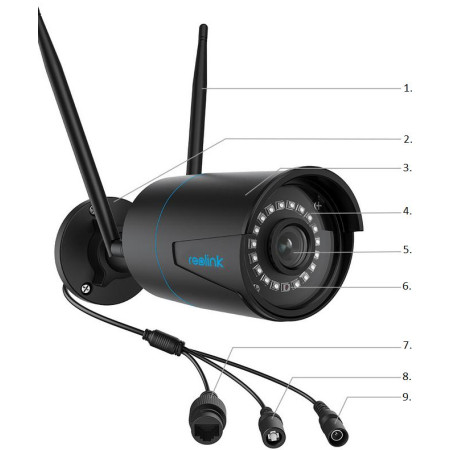 OUTLET_1: Kamera IP WiFi Reolink W320 5Mpix Wi-Fi P2P czarna (OUTLET)