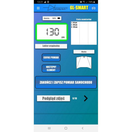 OUTLET_1: MIERNIK GRUBOŚCI LAKIERU GL-SMART-8 (OUTLET)