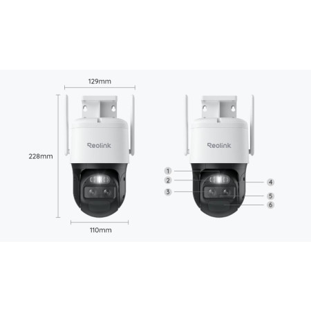 OUTLET_1: Kamera IP Reolink Trackmix B770 akumulatorowa (4MP+4MP) 8MP Wi-Fi (OUTLET)