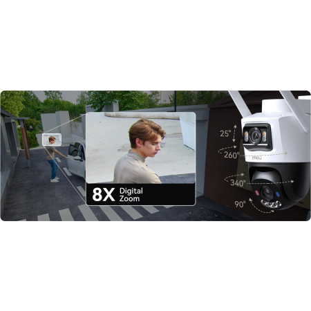OUTLET_1: Kamera IP Imou AOV Dual 10MP (5MP+5MP) z panelem solarnym 2.4GHz WiFi+4G (OUTLET)