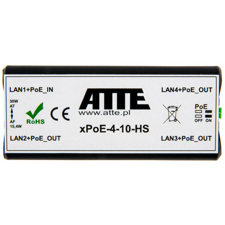 OUTLET: SWITCH 4-PORTOWY POE ATTE xPoE-4-11-HS (OUTLET)