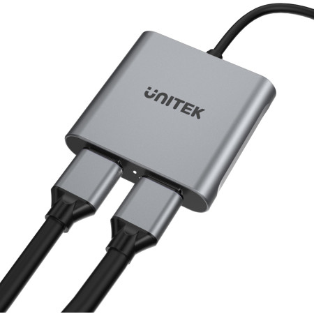 OUTLET_1: Unitek V1404B Adapter USB-C na 2x HDMI 4K MST (OUTLET)
