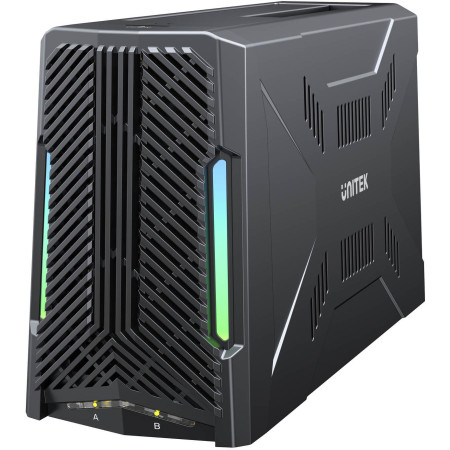 OUTLET_1: Unitek Stacja dokująca, 1x dysk M.2 NVMe, 1x dysk SATA, USB-C 10 Gbps S1234B01-EU (OUTLET)