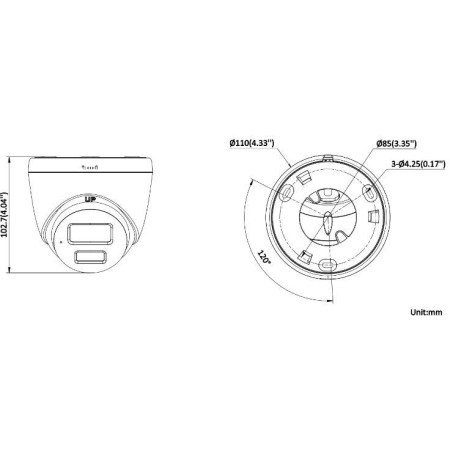 OUTLET_1: KAMERA IP HIKVISION DS-2CD1367G2H-LIU 2.8mm PL (OUTLET)