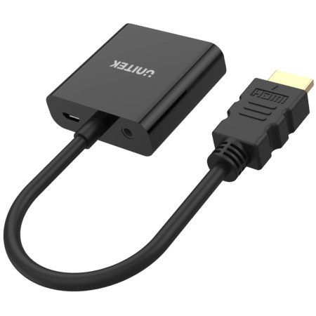 OUTLET_1: Adapter Unitek Y-6333 HDMI to VGA + audio (OUTLET)