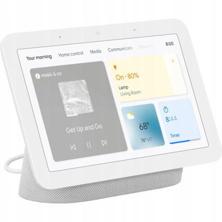OUTLET_1: Głośnik Google Nest Hub z Asystentem Google 2gen Chalk (OUTLET)