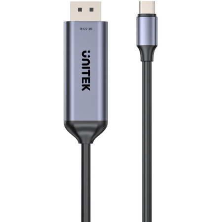 OUTLET_1: Przewód dwukierunkowy Unitek 8K USB-C do DisplayPort 1,5M (OUTLET)