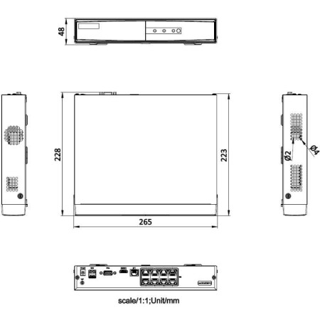 OUTLET_1: REJESTRATOR IP HIKVISION DS-7108NI-Q1/8P/M(STD)(D) PL (OUTLET)