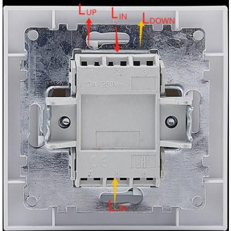 OUTLET_3: Łącznik żaluzjowy pojedynczy (dwuklawiszowy) VCX WESA LC 12 Biały (OUTLET)