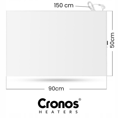 OUTLET_1: Panel grzewczy IR CRONOS Synthelith PRO CRP-500TWP White (OUTLET)