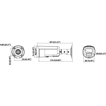 OUTLET_2: Kamera IP Hikvision DS-2CD2T123G2-LIS2UY/SL(2.8mm) (OUTLET)