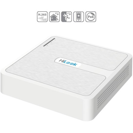 OUTLET_1: Rejestrator IP Hilook by Hikvision 4 kanały 4MP NVR-4CH-H/4P biały (OUTLET)