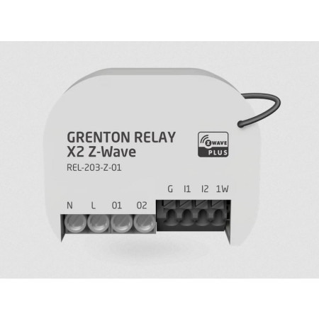 OUTLET_1: Moduł przekaźnikowy RELAYx2 Z-Wave Grenton (OUTLET)