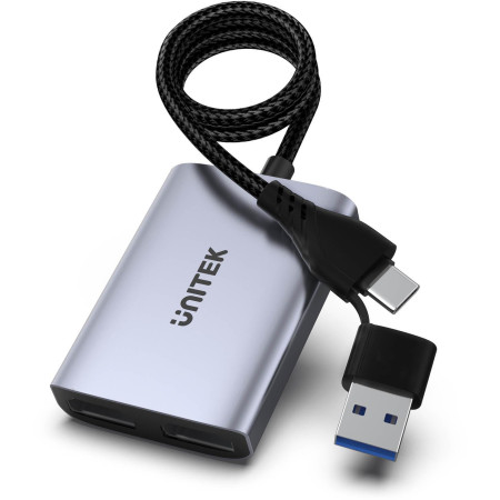 OUTLET_1: Unitek V1427A01 Adapter USB/C/A na 2x HDMI MST FullHD (OUTLET)