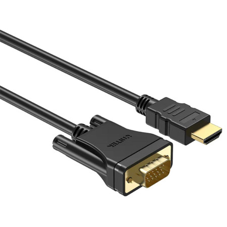 OUTLET_1: Unitek Kabel HDMI na VGA, FullHD 60Hz, 2 m (OUTLET)