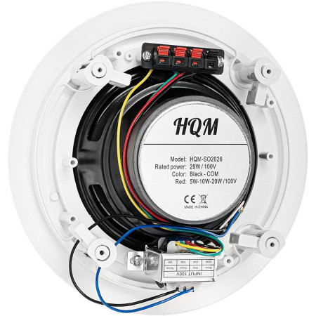 OUTLET_3: Głośnik sufitowy HQM-SO2026 20W 100V Biały (OUTLET)