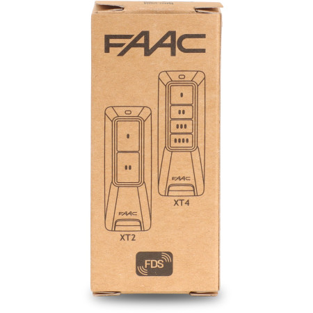 OUTLET_3: Pilot FAAC XT2 FDS 433-868 SLH LR Czarny (787017) (OUTLET)