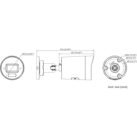 OUTLET_1: Kamera IP HikVision DS-2CD2083G2-LI2U(2.8mm)(BLACK) PL (OUTLET)