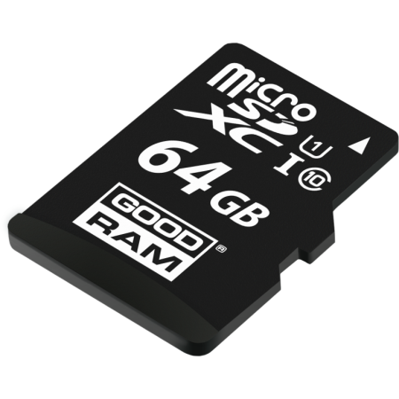 OUTLET_1: KARTA PAMIĘCI microSD GOODRAM UHS1 CL10 64GB + ADAPTER 100MB (OUTLET)