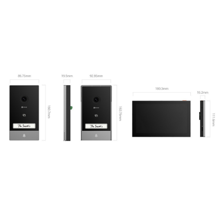 OUTLET_1: Zestaw wideodomofonowy EZVIZ HP7 (OUTLET)