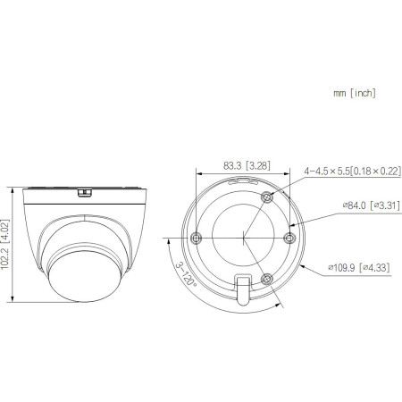 OUTLET_1: Kamera IP Dahua IPC-HDW1539DA-SW-PV-0280B (OUTLET)