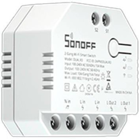 OUTLET_1: SONOFF sterownik 2-kanałowy roletowy 10A WiFi DUAL R3 (OUTLET)