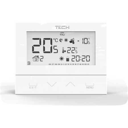 OUTLET_1: Przewodowy  dwustanowy regulator pokojowy biały ST-292v3 Tech sterowniki (OUTLET)
