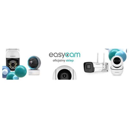 OUTLET_1: Kamera IP EasyCam obrotowa zewnętrzna dual WiFi 4MP (2MP + 2MP) 4x zoom Tuya EC-2x2PTZ8DL (OUTLET)