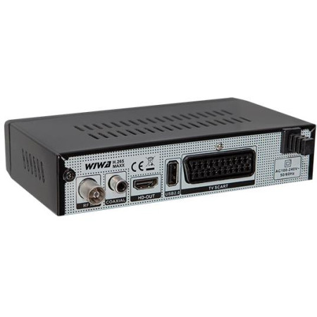 OUTLET_1: Tuner DVB-T/T2 WIWA H.265 MAXX (OUTLET)