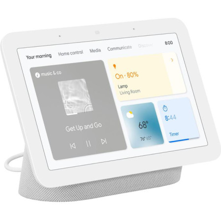 OUTLET_3: Głośnik Google Nest Hub z Asystentem Google 2gen Chalk (OUTLET)