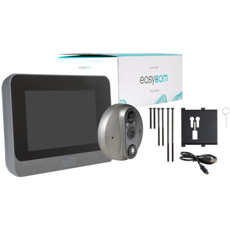 OUTLET_1: Wideowizjer do drzwi Wi-Fi Tuya EasyCam EC-WIZ2  (OUTLET)
