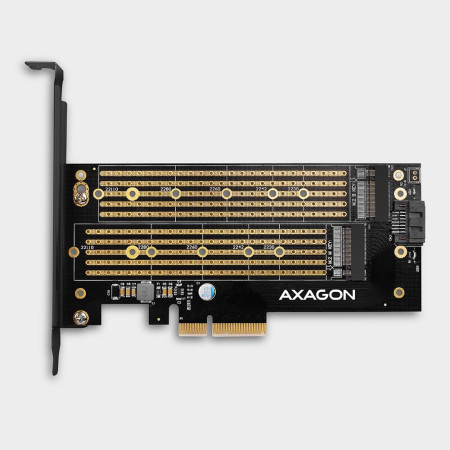 OUTLET_1: Adapter Axagon PCEM2-D PCIe NVME + SATA M.2 (OUTLET)
