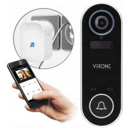 OUTLET_1: BEZPRZEWODOWY DZWONEK Z KAMERĄ WI-FI, TUYA VIRONE VDB-1 (OUTLET)